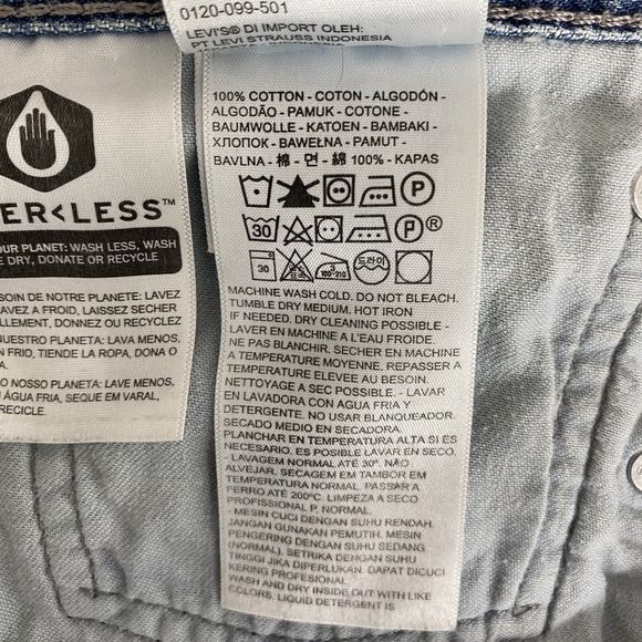 Levi's Strauss 514 Jeans Mens Size 38 X32 (40x31) Distressed Grunge Straight Fit - Picture 15 of 16